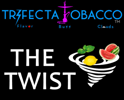 Not sold this way, Trifecta Tobacco dark is presented like this to show flavor names