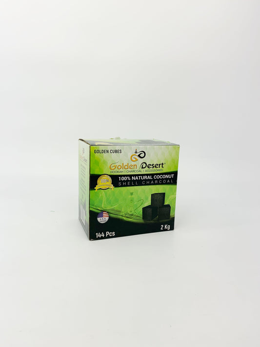 Golden Desert Coconut Charcoal 144Pc (Cubes)